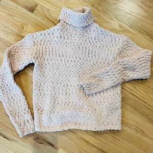 H&M Soft Blush Turtleneck Sweater 10-12Y